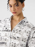 Peanuts: Comic Print Women Oversized Shirts