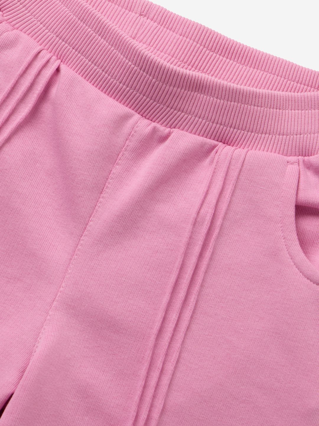 Solid Joggers: Rosy Pink Girls Cotton Joggers (2-8 Yrs)