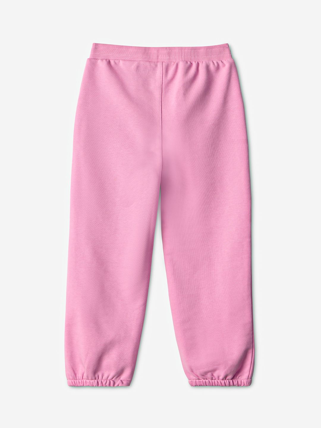 Solid Joggers: Rosy Pink Girls Cotton Joggers (2-8 Yrs)