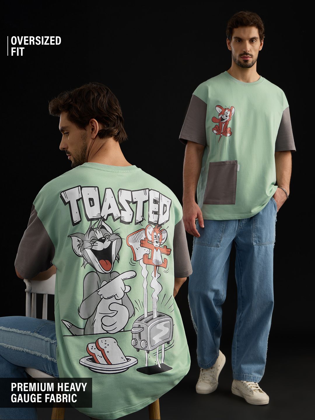 Tom & Jerry: Toasted Oversized T-Shirts