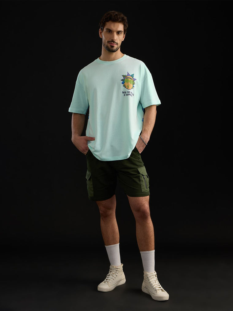 Rick And Morty: Portal To Happiness Oversized T-Shirts