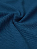 Ribbed T-shirt: Azure Women Fitted T-Shirts