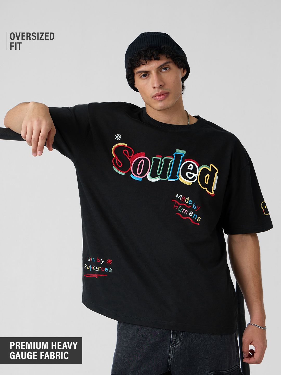 Souled: Colour Stroke Oversized T-Shirts