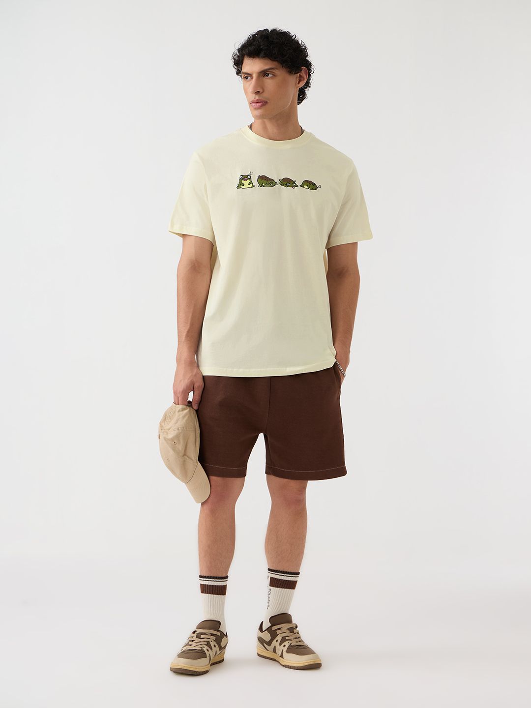 Relaxed T-Shirt: Tired Frog Men Relaxed Fit T-Shirts