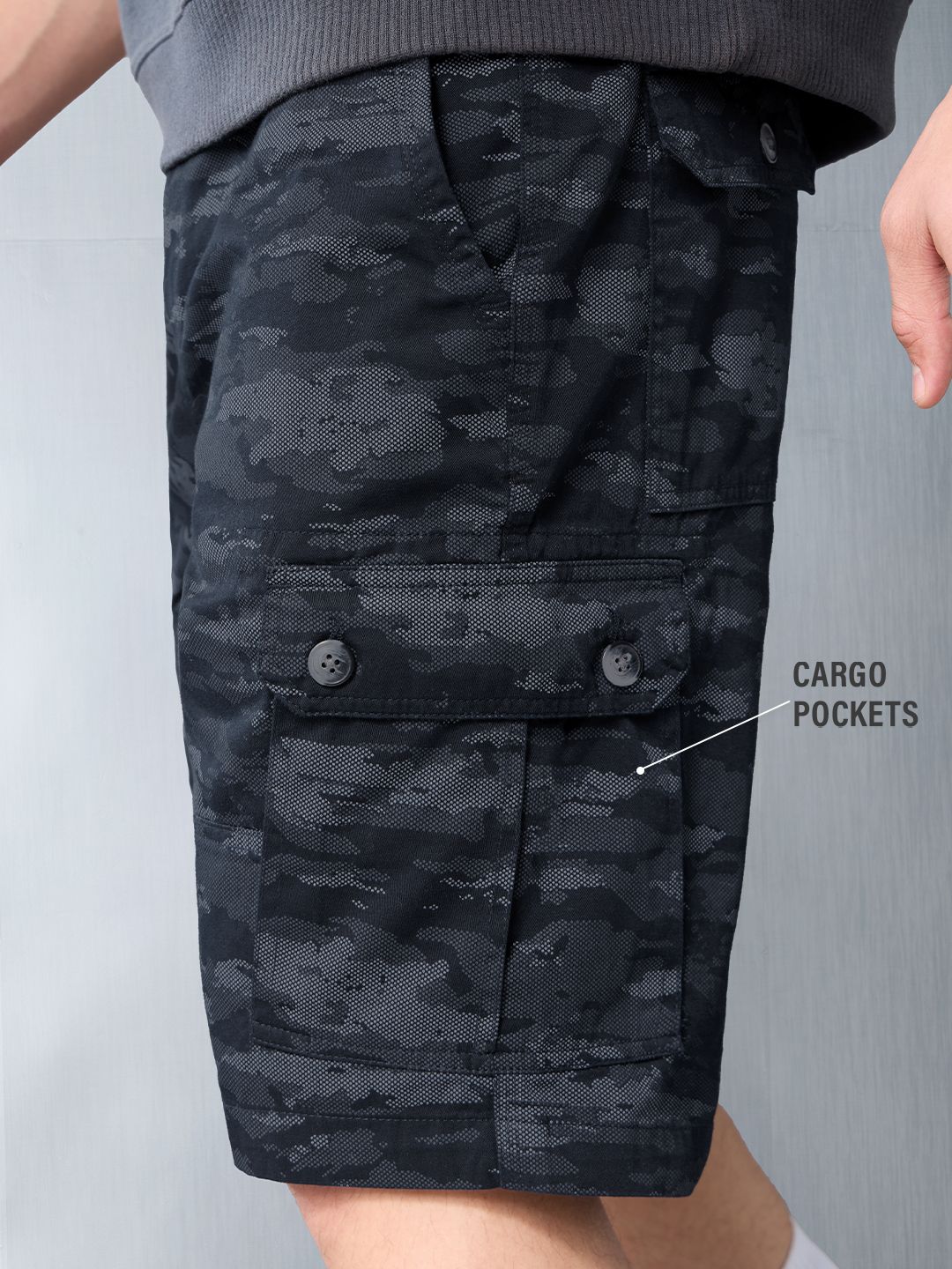 TSS Originals: Navy Camo Men Cargo Shorts