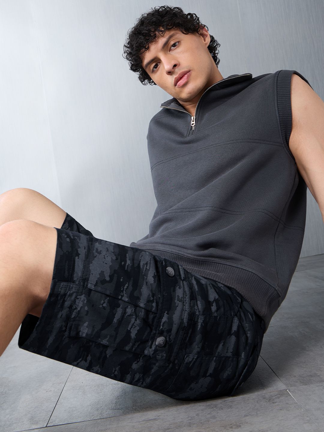 TSS Originals: Navy Camo Men Cargo Shorts