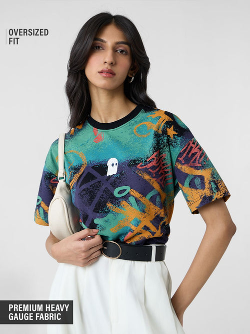 Souled Originals: Kaleido Women Oversized T-Shirts