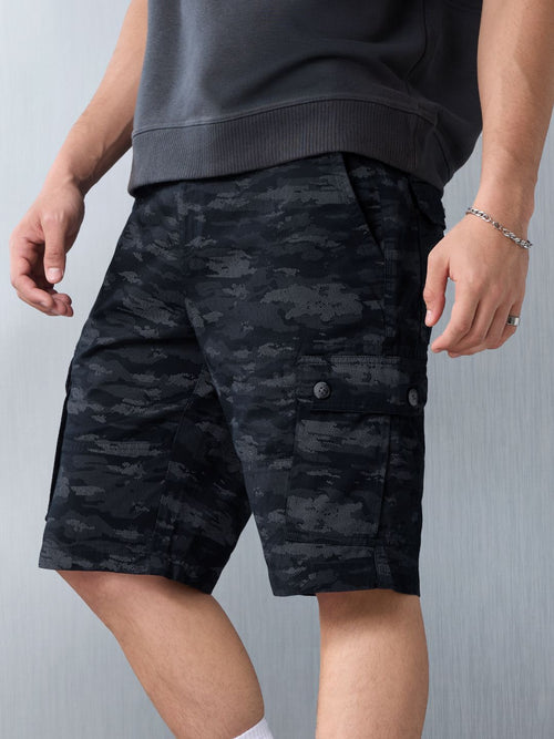 TSS Originals: Navy Camo Men Cargo Shorts