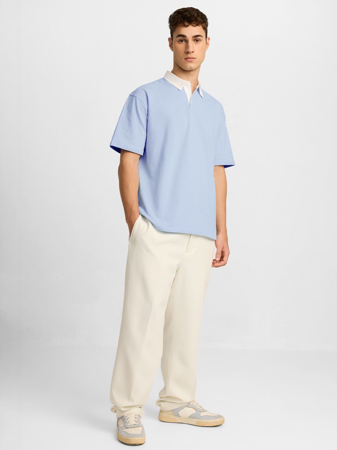 Solids: Powder Blue Oversized Polos
