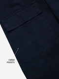 Solids: Twilight Blue Girls Cotton Joggers (2-8 Yrs)