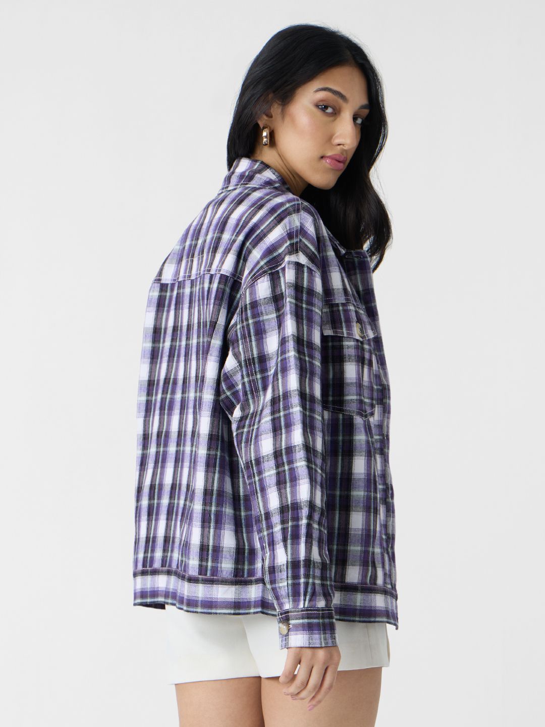Plaid Shacket: Morocco Women Shackets