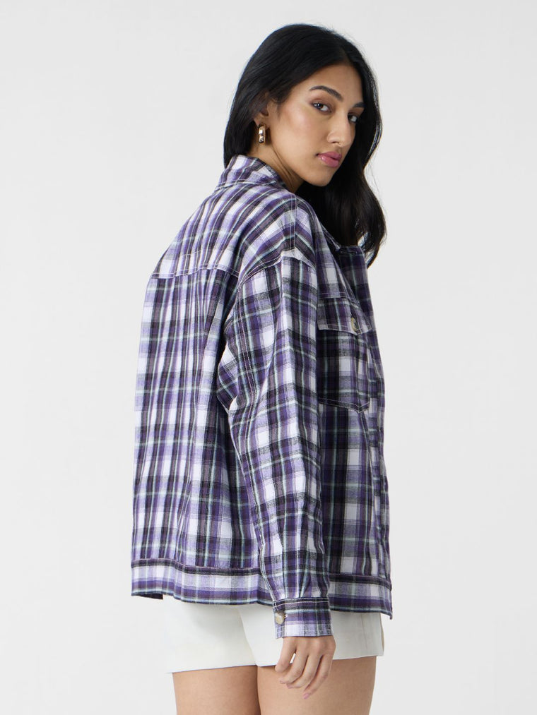 Plaid Shacket: Morocco Women Shackets