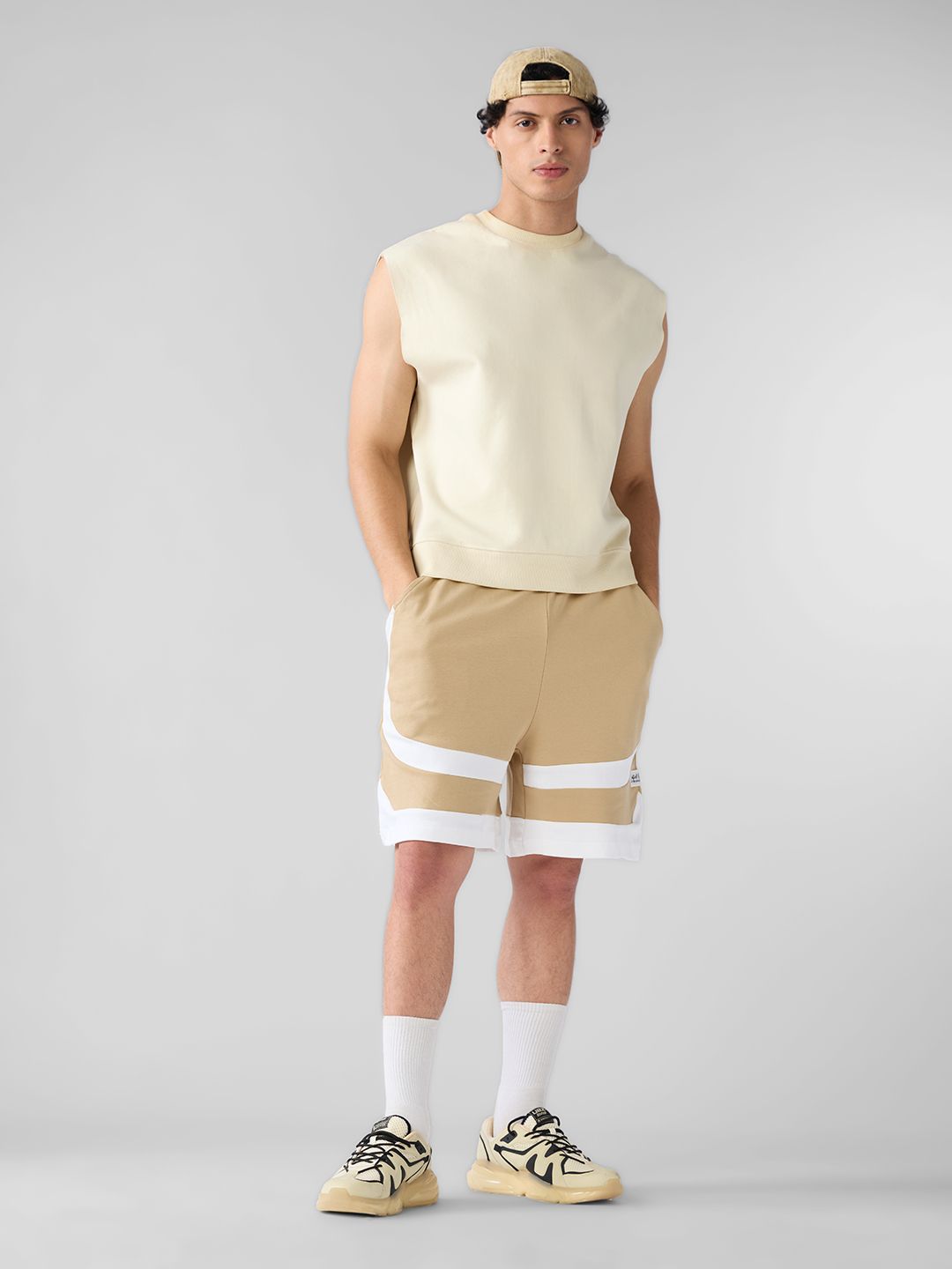 TSS Originals: Beige Factor Men Bermuda Shorts