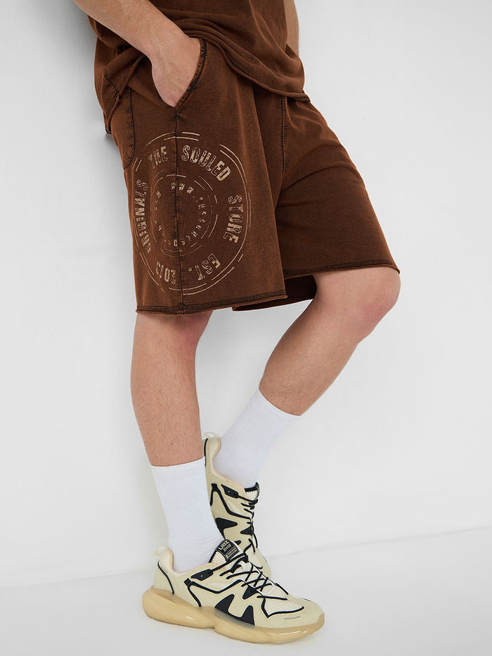 Vintage Wash: Chestnut Men Bermuda Shorts
