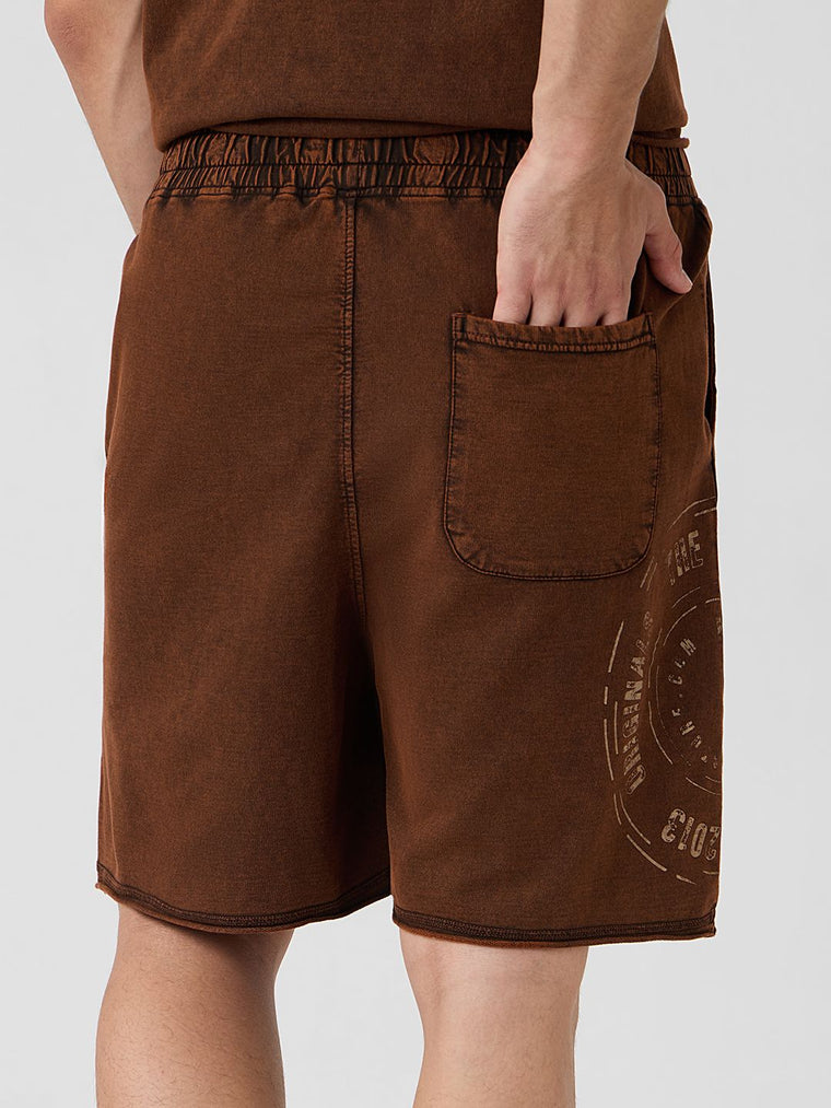 Vintage Wash: Chestnut Men Bermuda Shorts