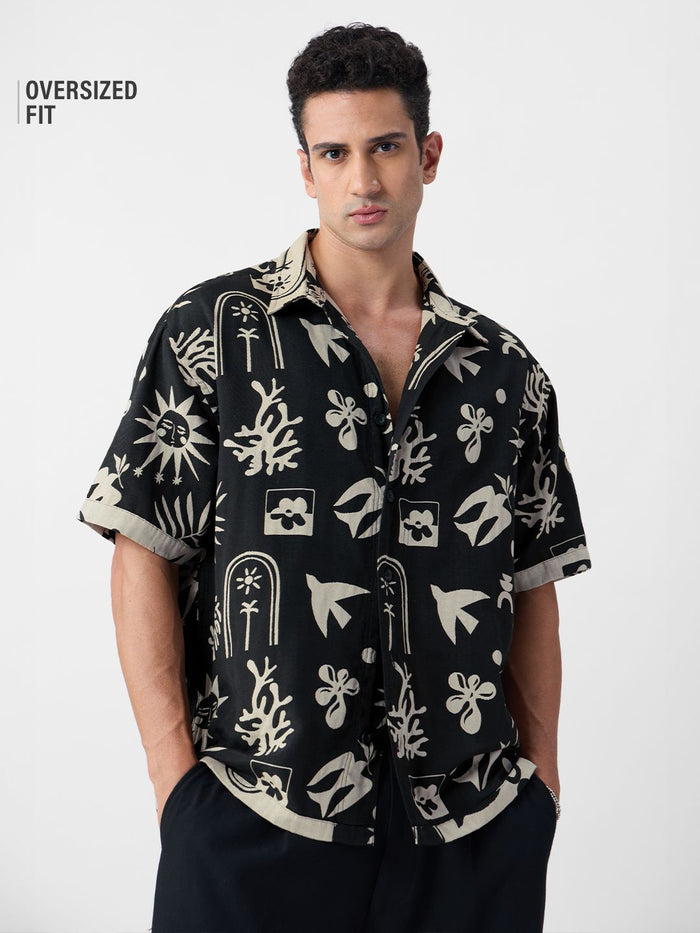TSS Originals: Monochrome Mirage Oversized Shirts