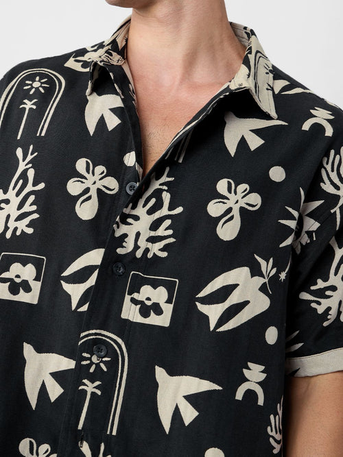TSS Originals: Monochrome Mirage Oversized Shirts