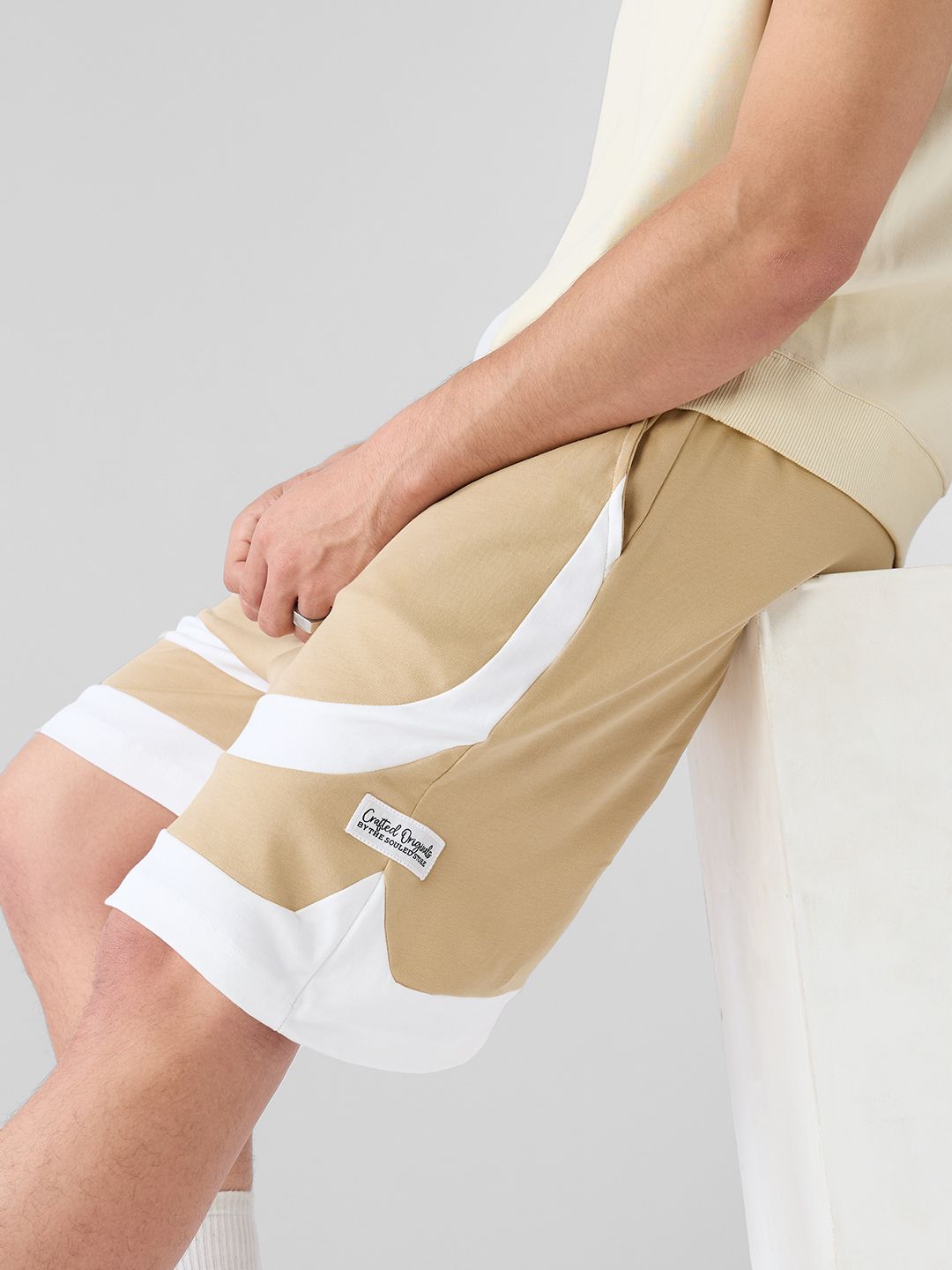 TSS Originals: Beige Factor Men Bermuda Shorts