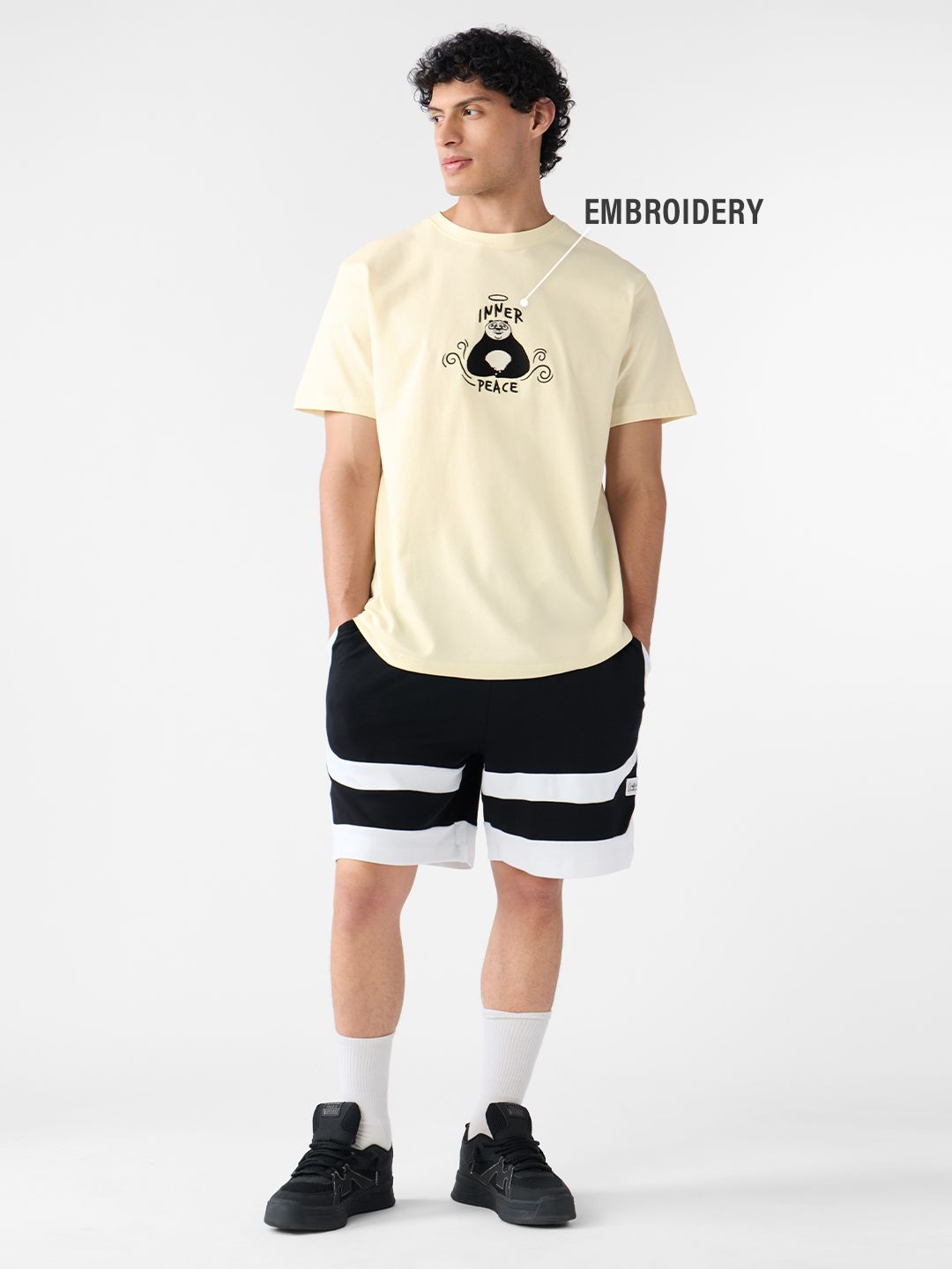 Textured T-Shirt: Kung Fu Panda Peace T-Shirts