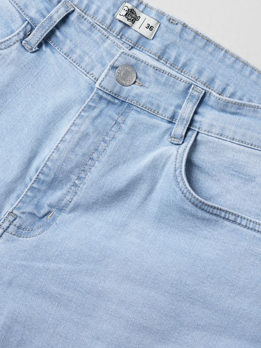 Classic Slim Fit Jeans: Frost Blue Men Classic Slim Fit Jeans