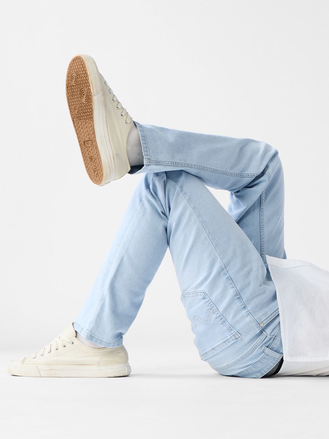 Classic Slim Fit Jeans: Frost Blue Men Classic Slim Fit Jeans