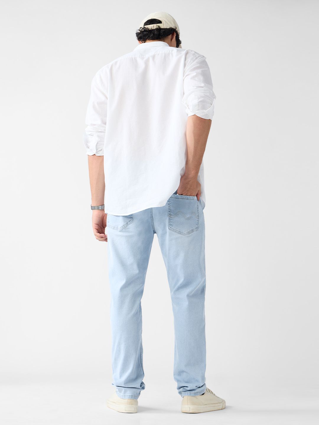 Classic Slim Fit Jeans: Frost Blue Men Classic Slim Fit Jeans