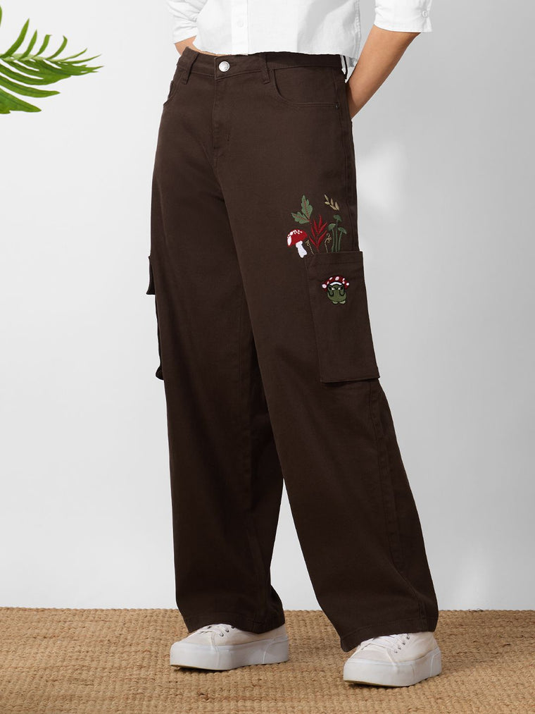 Baggy-Fit Denim: Woodland Women Baggy Denims