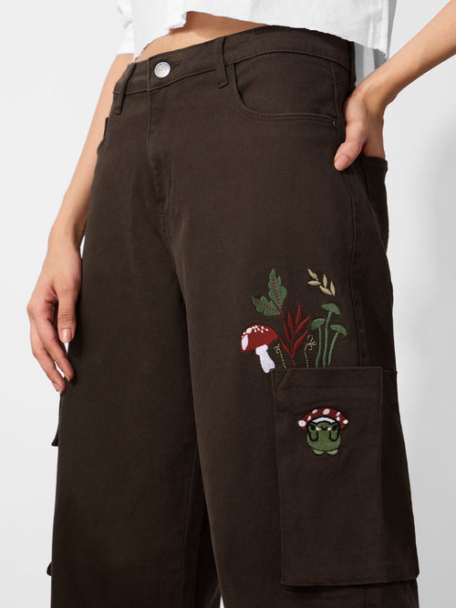 Baggy-Fit Denim: Woodland Women Baggy Denims
