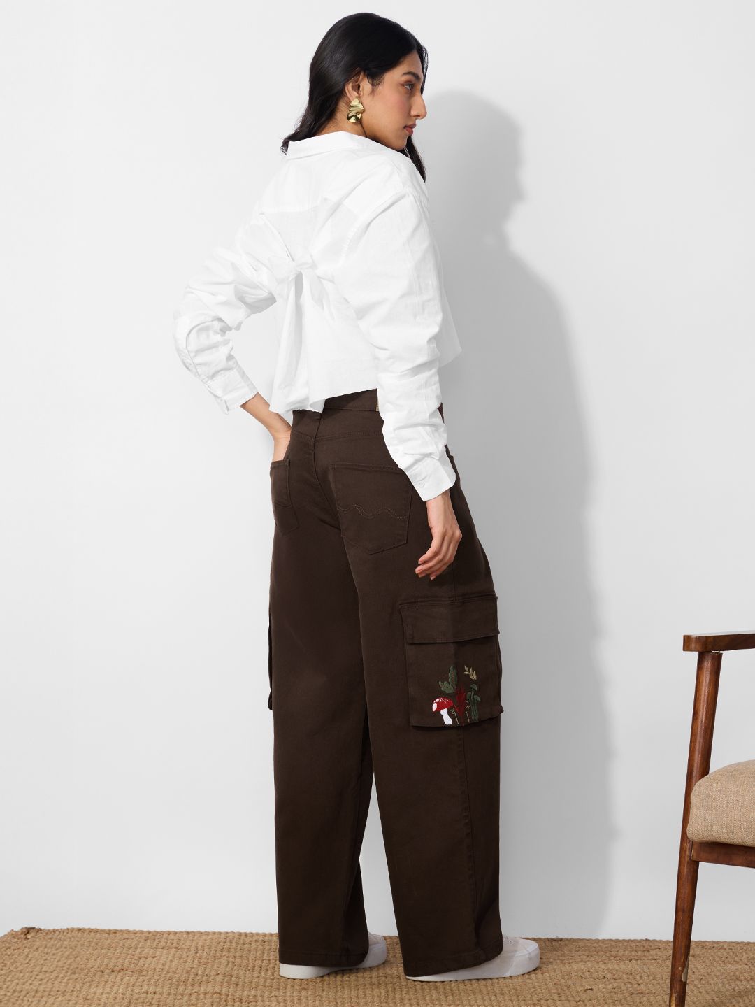 Baggy-Fit Denim: Woodland Women Baggy Denims