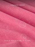 Vintage Solids: Fuchsia Pink Women Regular T-Shirts