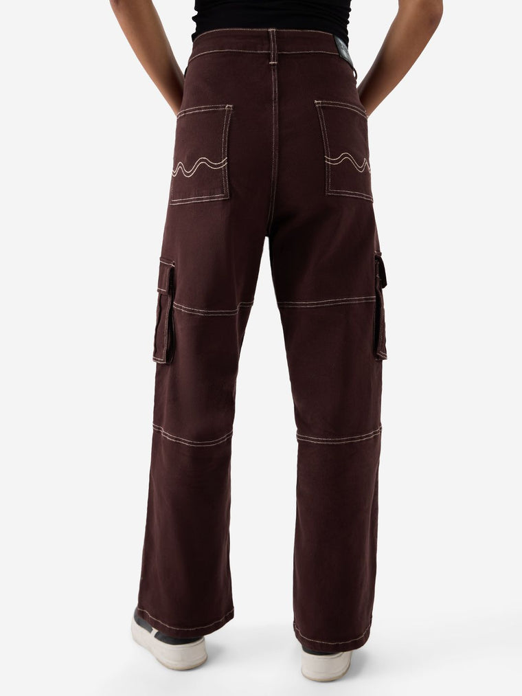 Relaxed Straight-Fit Denim: Copper Women Straight Denims