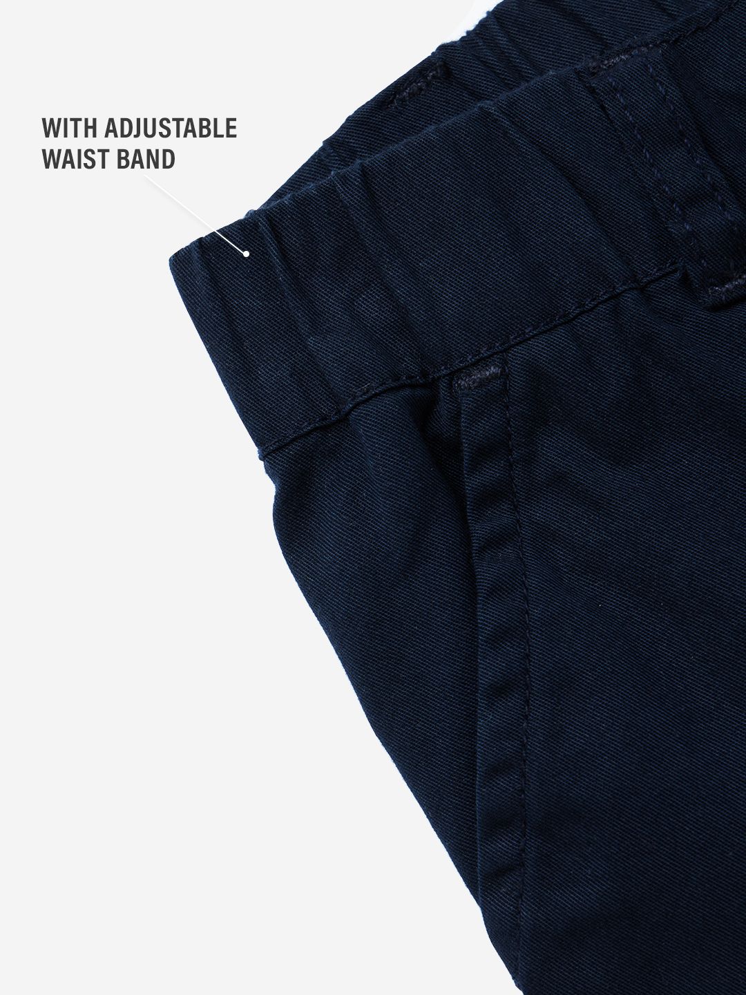 Solids: Twilight Blue Girls Cotton Joggers (2-8 Yrs)