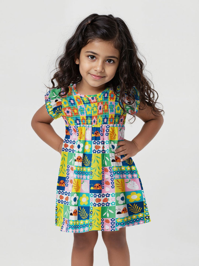 TSS Originals: Kaleidoscope Girls Cotton Dresses (2-8 Yrs)