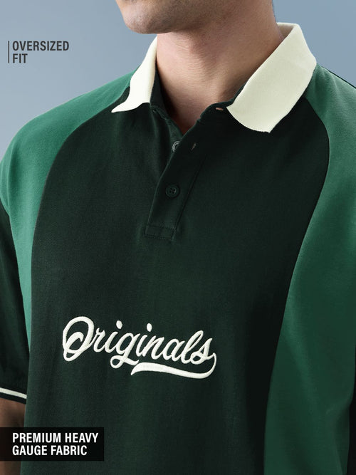 Colourblock: Fern Oversized Polos