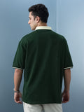 Colourblock: Fern Oversized Polos