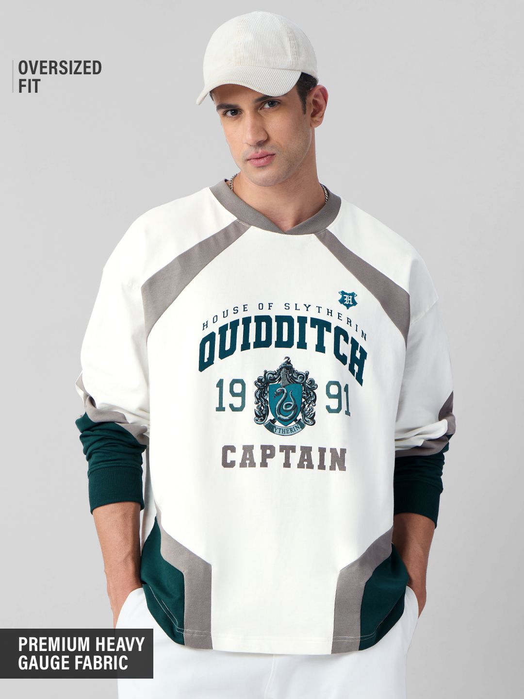 Harry Potter: Quidditch Captain Oversized Full Sleeve T-Shirts