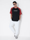 Colourblock: Black Blaze Oversized T-Shirts