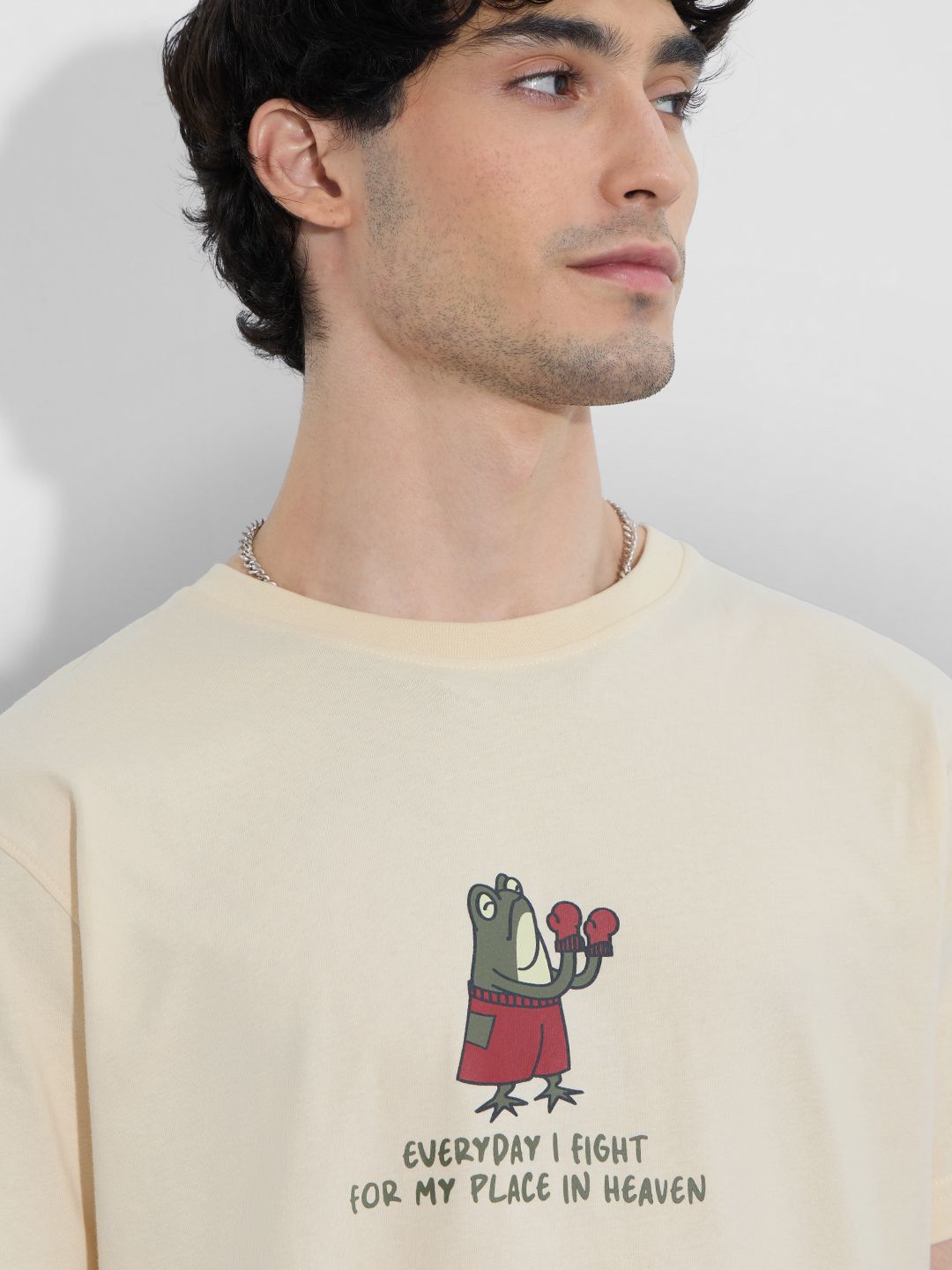 Printed T-Shirt: Place In Heaven Men Relaxed Fit T-Shirts