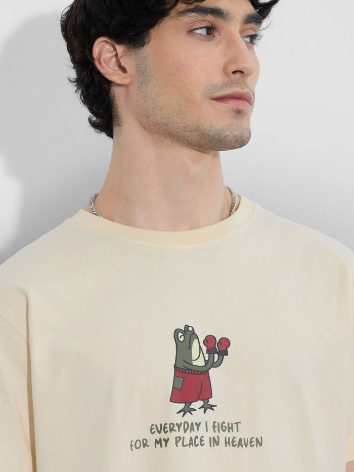 Printed T-Shirt: Place In Heaven Men Relaxed Fit T-Shirts