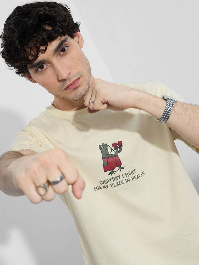 Printed T-Shirt: Place In Heaven Men Relaxed Fit T-Shirts