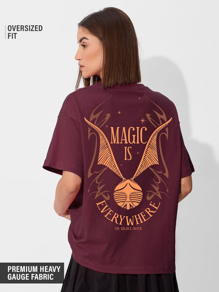 Harry Potter: Magic Is Everywhere Women Oversized T-Shirts