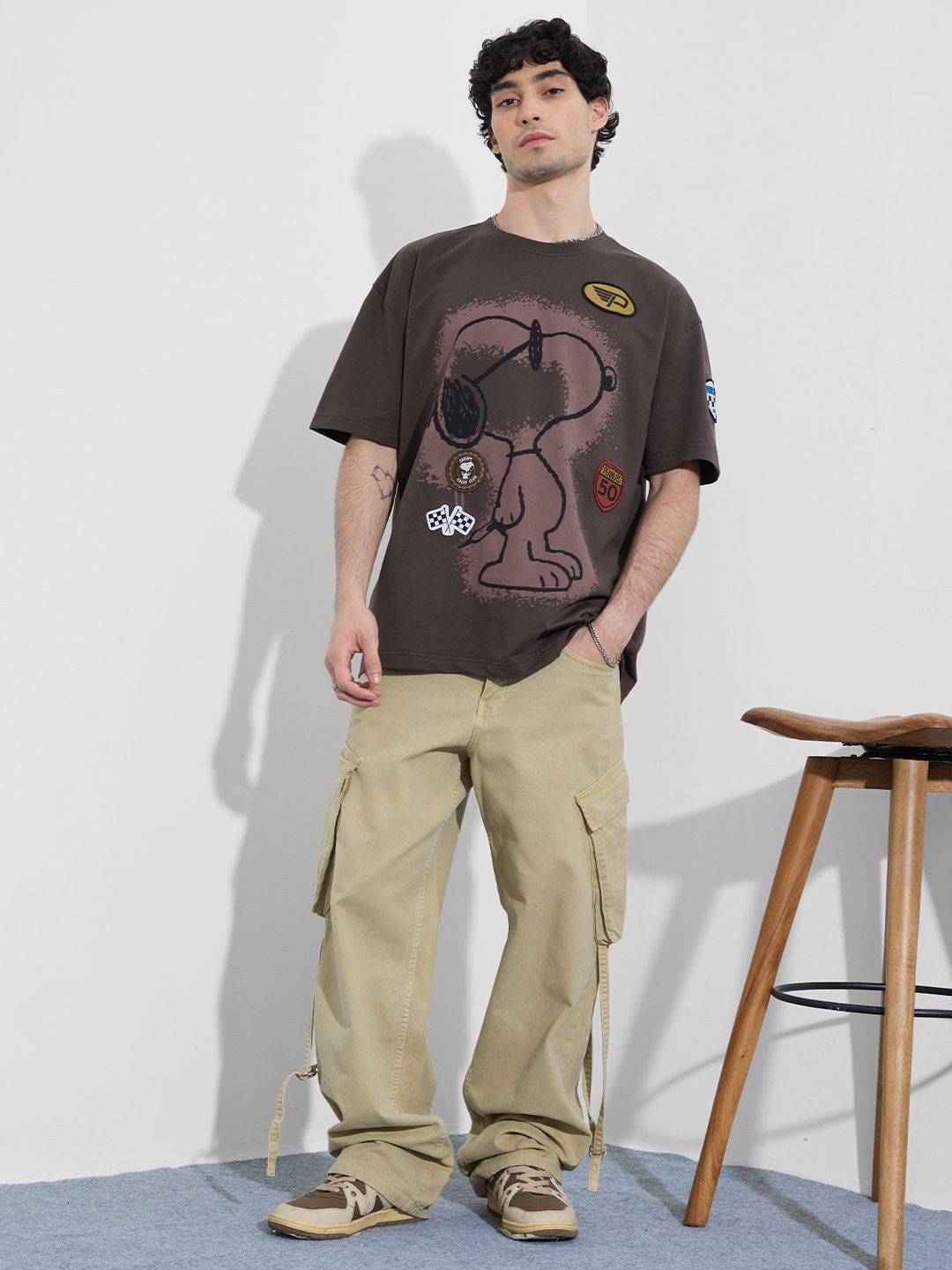 Peanuts: Motorsports Oversized T-Shirts