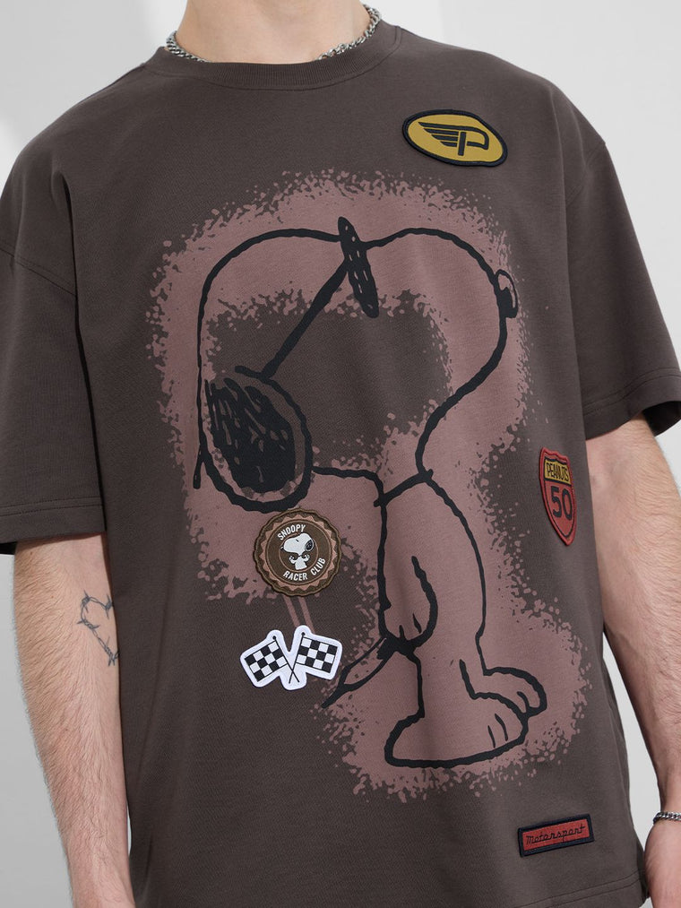 Peanuts: Motorsports Oversized T-Shirts