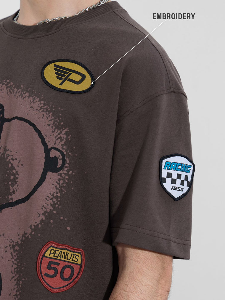 Peanuts: Motorsports Oversized T-Shirts
