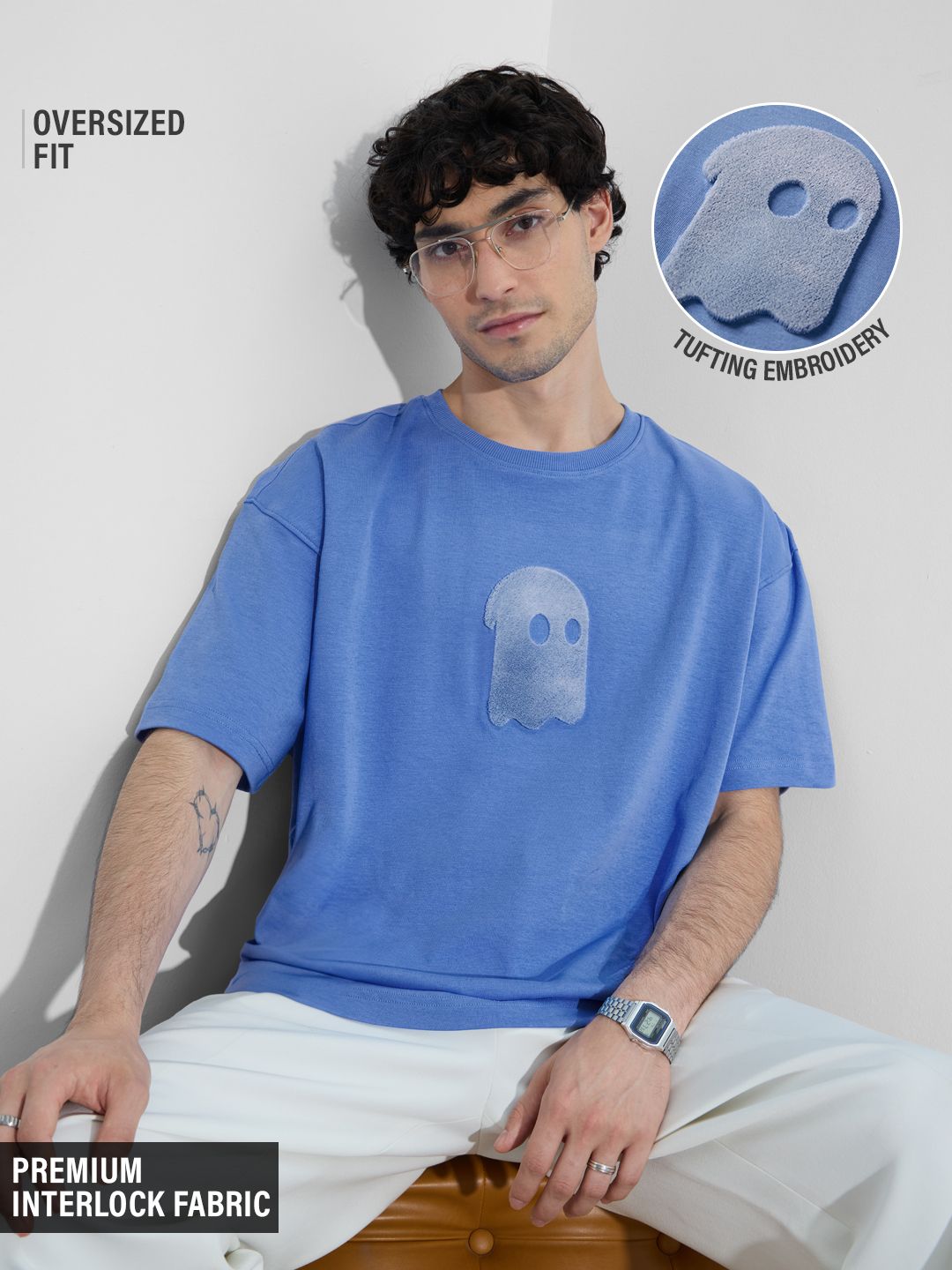TSS Originals: Faded Blue Oversized T-Shirts