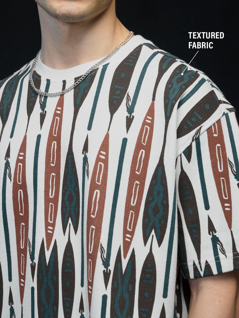 Textured: Canyon Thread Oversized T-Shirts
