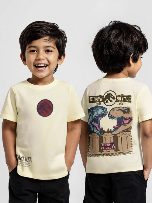 Jurassic Park: Biosyn Battle Boys Cotton T-Shirts (2-8 Yrs)