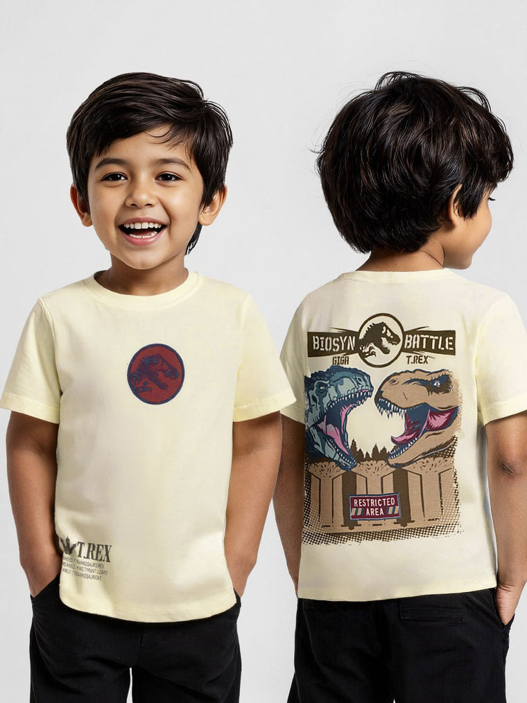Jurassic Park: Biosyn Battle Boys Cotton T-Shirts (2-8 Yrs)