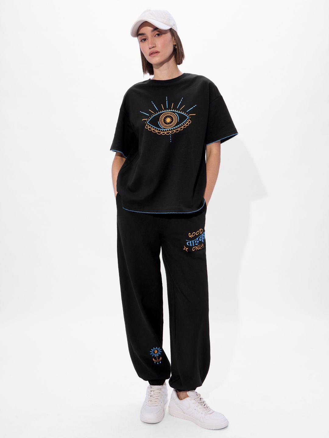 TSS Originals: Evil Eye Women Oversized T-Shirts