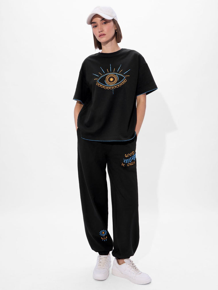 TSS Originals: Evil Eye Women Oversized T-Shirts